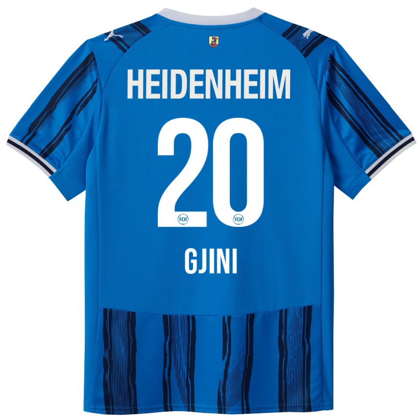 גברים כדורגל Leonard Gjini #20 כחול נייבי הרחק ג'רזי 2025/26