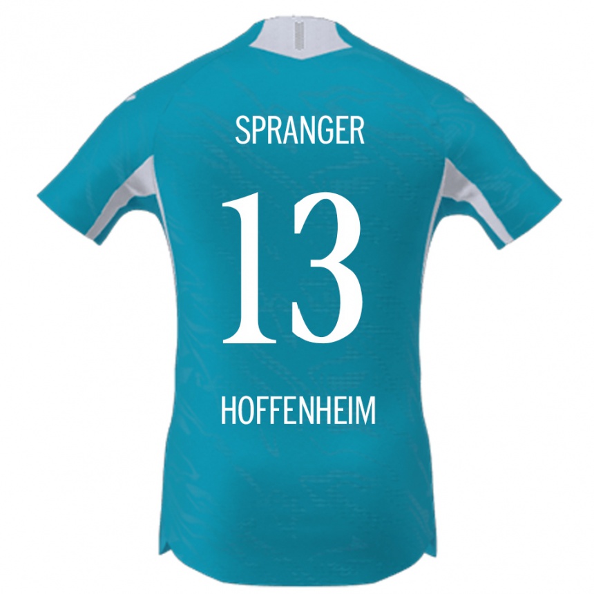 גברים כדורגל Tristan Spranger #13 תכלת הרחק ג'רזי 2025/26