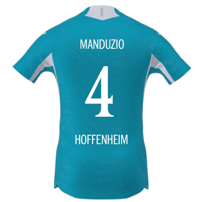 גברים כדורגל Mattia Manduzio #4 תכלת הרחק ג'רזי 2025/26