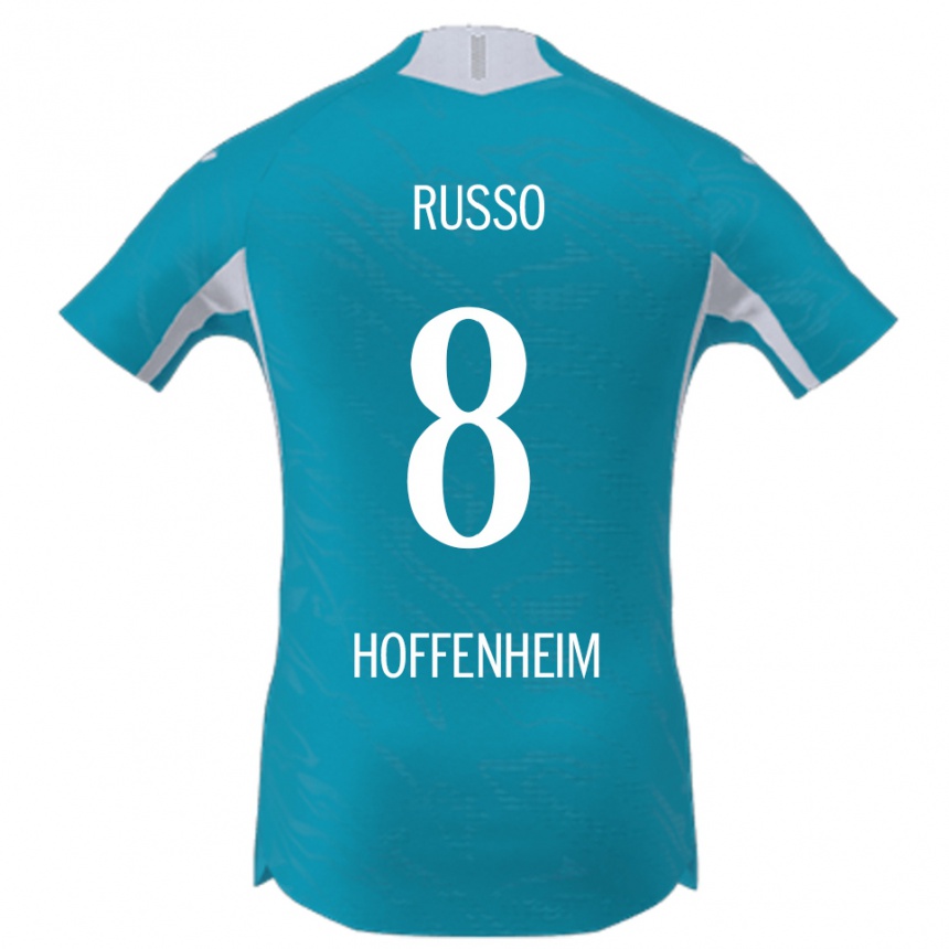 גברים כדורגל Ruven Russo #8 תכלת הרחק ג'רזי 2025/26