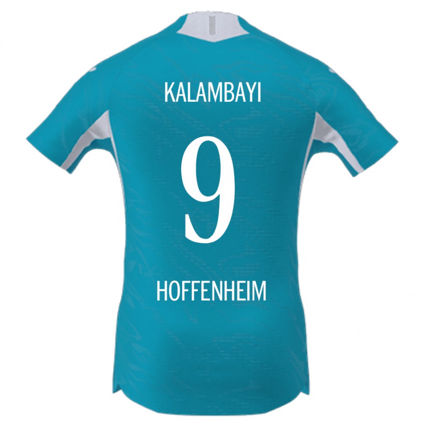 גברים כדורגל Simon Kalambayi #9 תכלת הרחק ג'רזי 2025/26