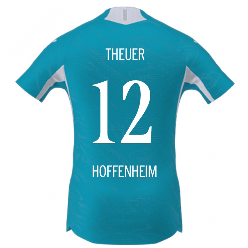 גברים כדורגל Maximilian Theuer #12 תכלת הרחק ג'רזי 2025/26