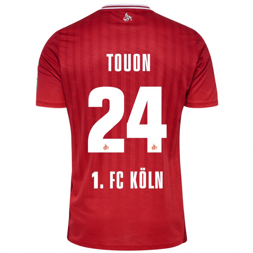 גברים כדורגל Ella Touon #24 אדום לבן הרחק ג'רזי 2025/26