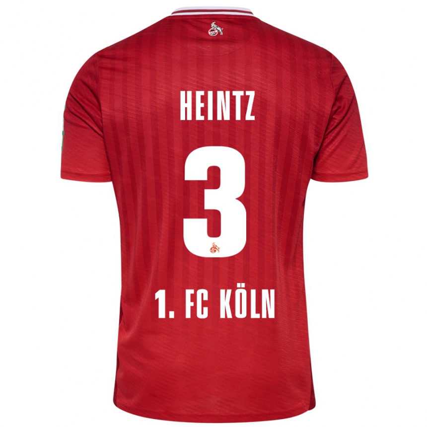 גברים כדורגל דומיניק היינץ #3 אדום לבן הרחק ג'רזי 2025/26