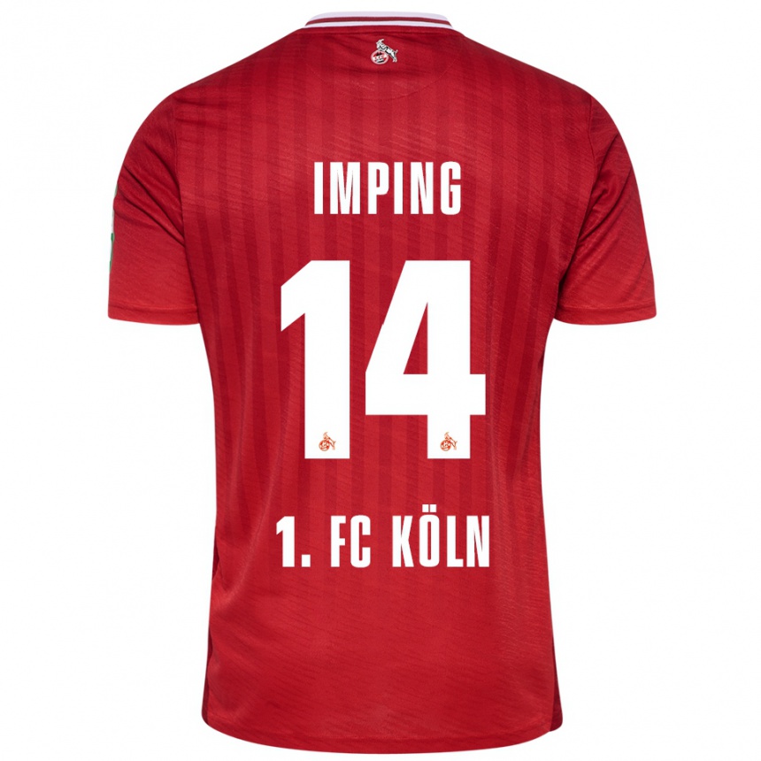 גברים כדורגל Carlotta Imping #14 אדום לבן הרחק ג'רזי 2025/26
