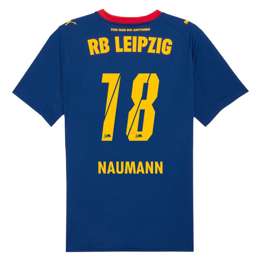 גברים כדורגל Carlos Naumann #18 נייבי אדום הרחק ג'רזי 2025/26