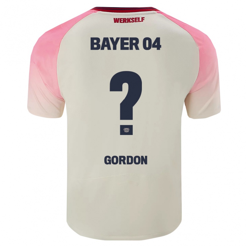 גברים כדורגל Max Gordon #0 ורוד אוף וויט הרחק ג'רזי 2025/26