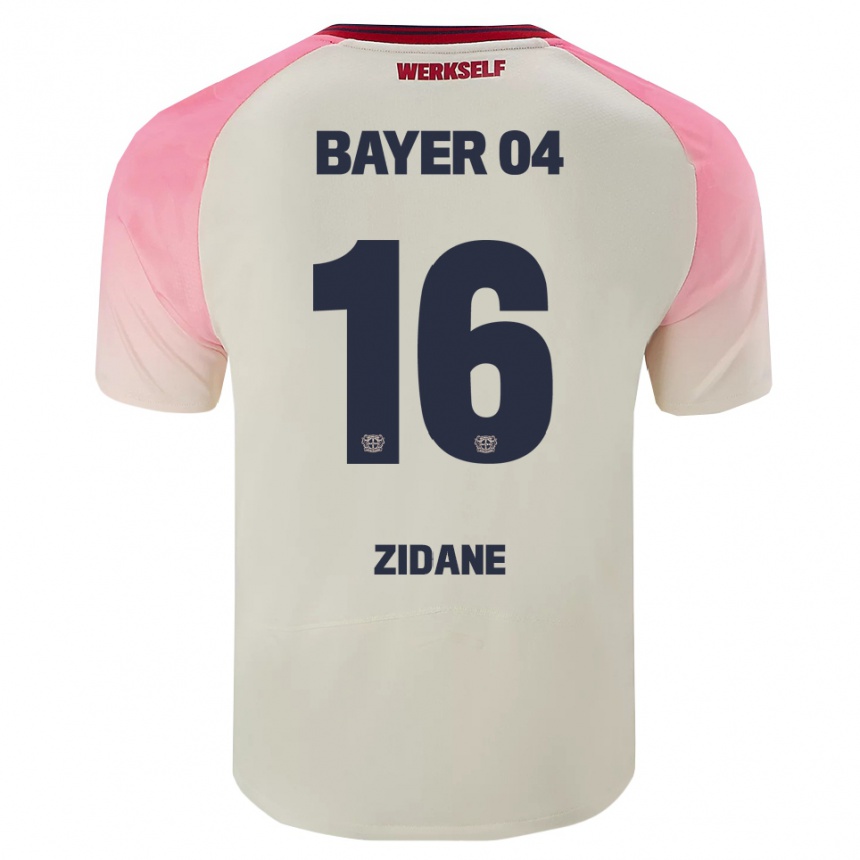 גברים כדורגל Rayan Zidane #16 ורוד אוף וויט הרחק ג'רזי 2025/26