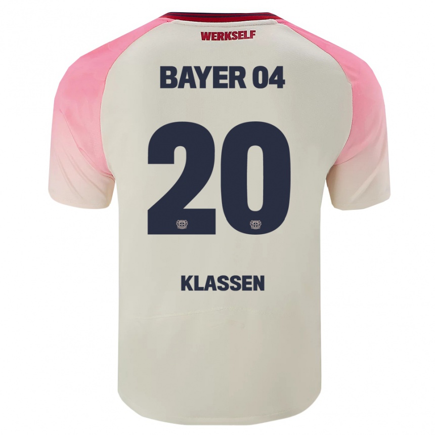 גברים כדורגל Ole Klaßen #20 ורוד אוף וויט הרחק ג'רזי 2025/26