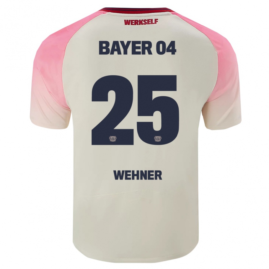 גברים כדורגל Luca Wehner #25 ורוד אוף וויט הרחק ג'רזי 2025/26