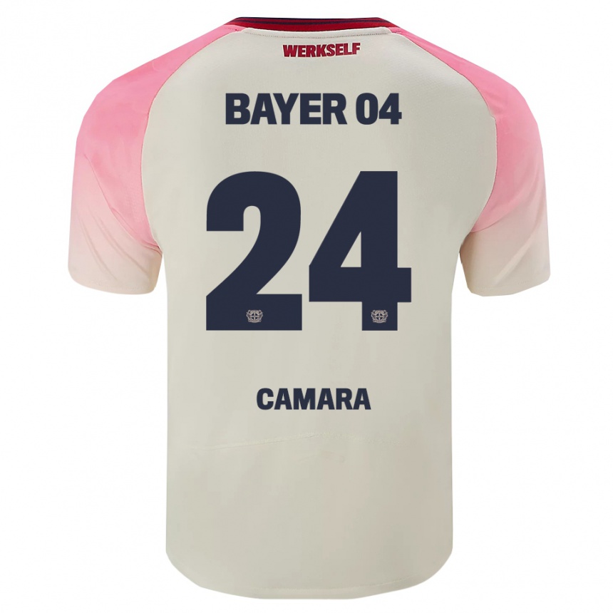 גברים כדורגל Nourdine Camara #24 ורוד אוף וויט הרחק ג'רזי 2025/26