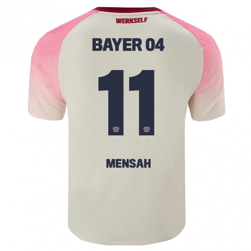 גברים כדורגל Jeremiah Mensah #11 ורוד אוף וויט הרחק ג'רזי 2025/26