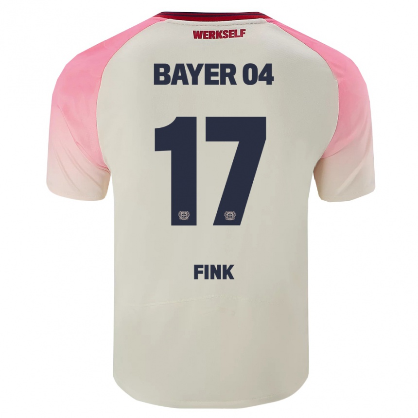 גברים כדורגל Felix Fink #17 ורוד אוף וויט הרחק ג'רזי 2025/26
