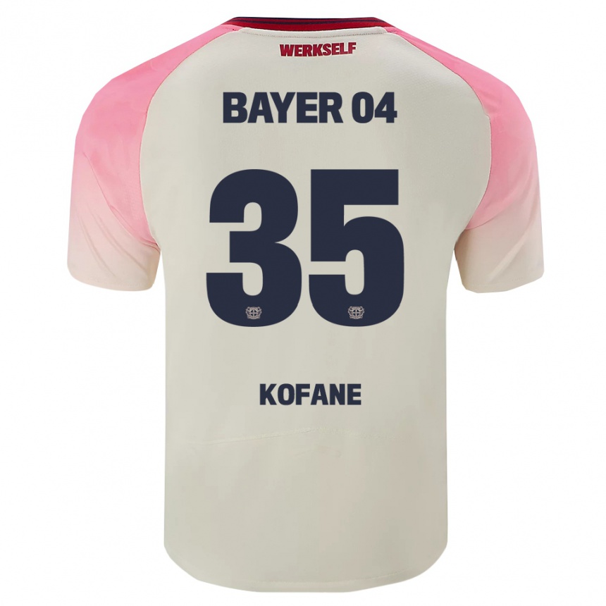 גברים כדורגל Christian Kofane #35 ורוד אוף וויט הרחק ג'רזי 2025/26