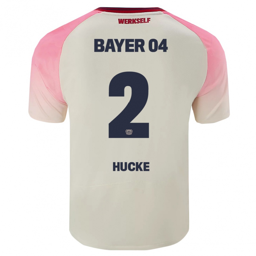גברים כדורגל Luan Hucke #2 ורוד אוף וויט הרחק ג'רזי 2025/26