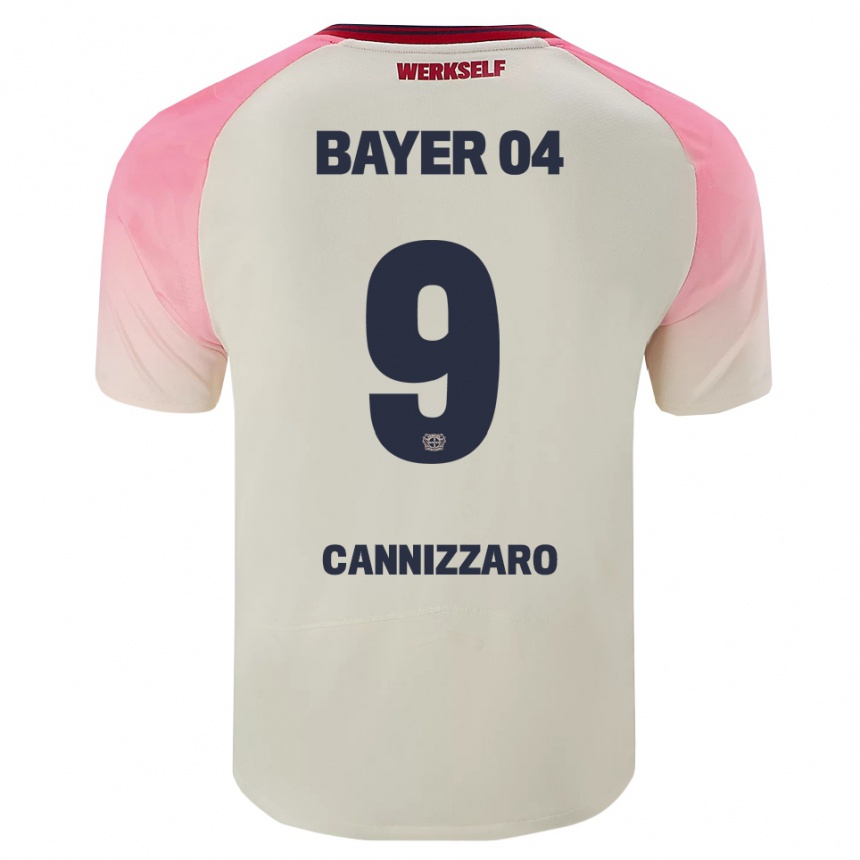 גברים כדורגל Simone Cannizzaro #9 ורוד אוף וויט הרחק ג'רזי 2025/26