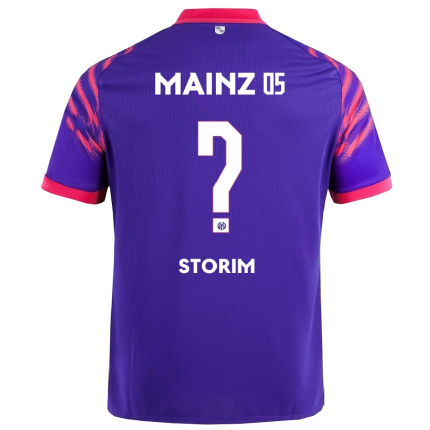 גברים כדורגל Max Storim #0 נייבי ורוד הרחק ג'רזי 2025/26