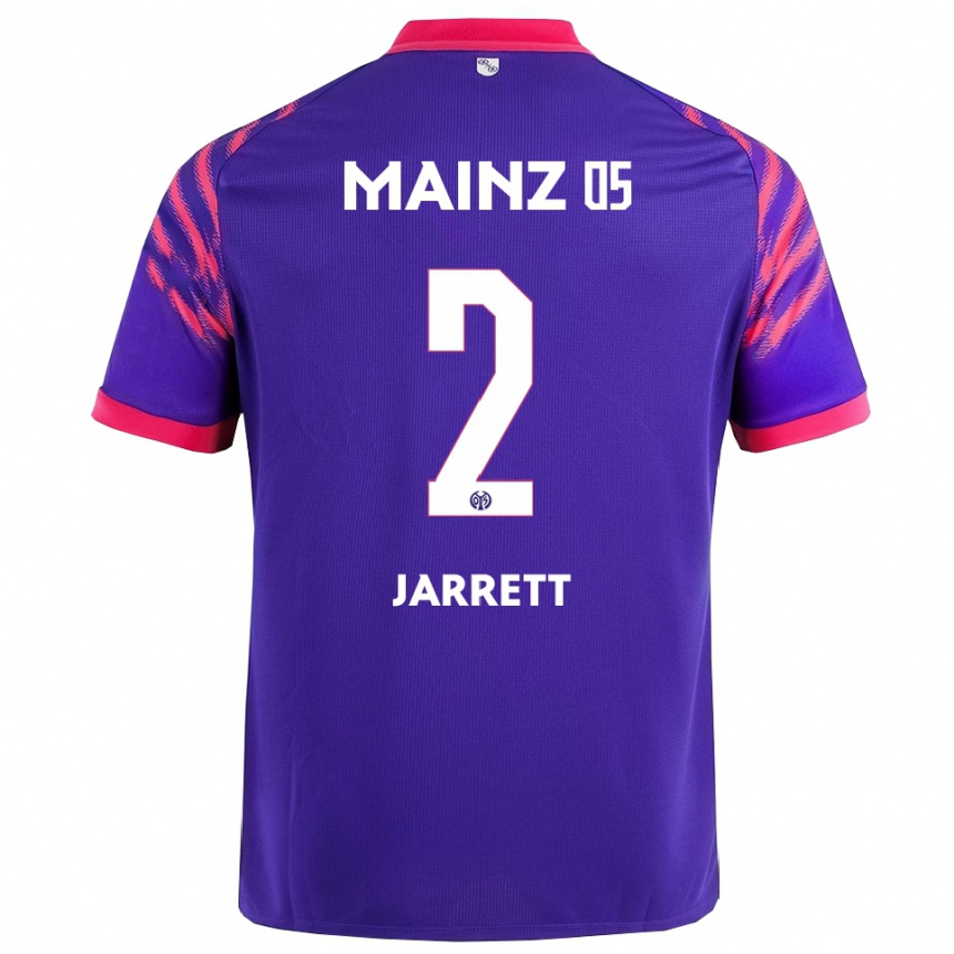 גברים כדורגל Tyrone Jarrett #2 נייבי ורוד הרחק ג'רזי 2025/26