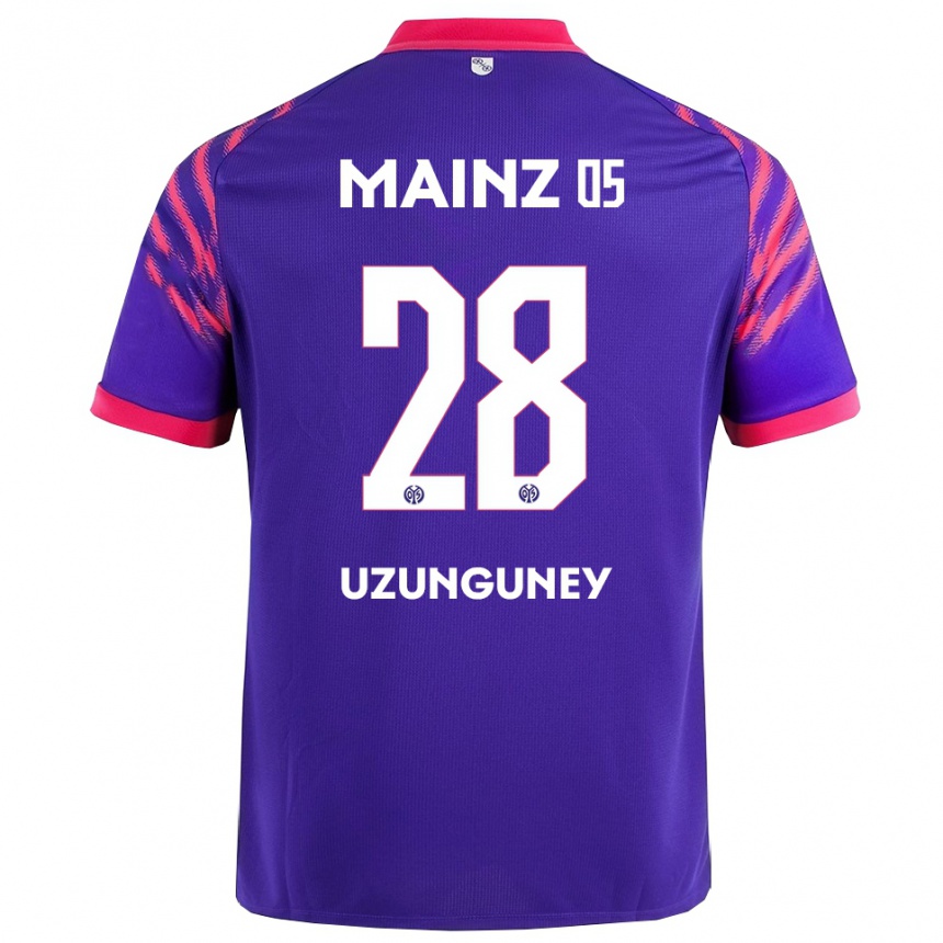 גברים כדורגל Ebru Uzungüney #28 נייבי ורוד הרחק ג'רזי 2025/26