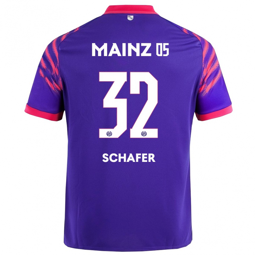 גברים כדורגל Ann-Christin Schäfer #32 נייבי ורוד הרחק ג'רזי 2025/26