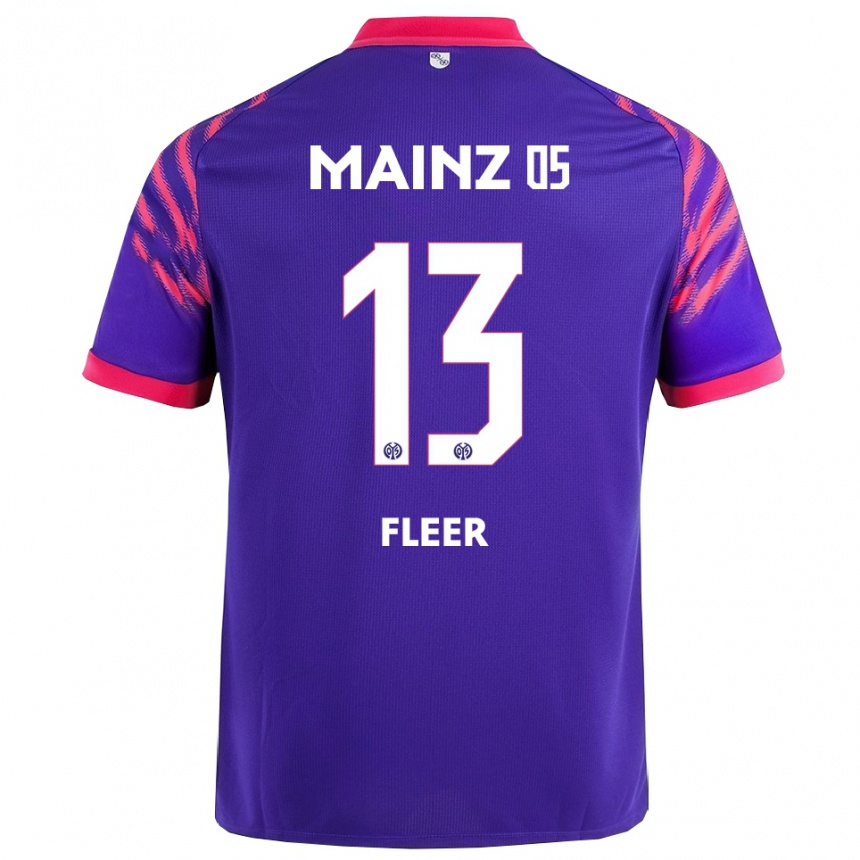 גברים כדורגל מאטיס פליר #13 נייבי ורוד הרחק ג'רזי 2025/26