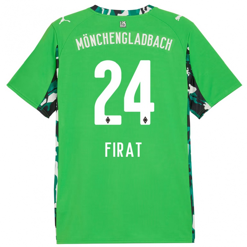 גברים כדורגל Kaan Firat #24 ירוק שחור הרחק ג'רזי 2025/26