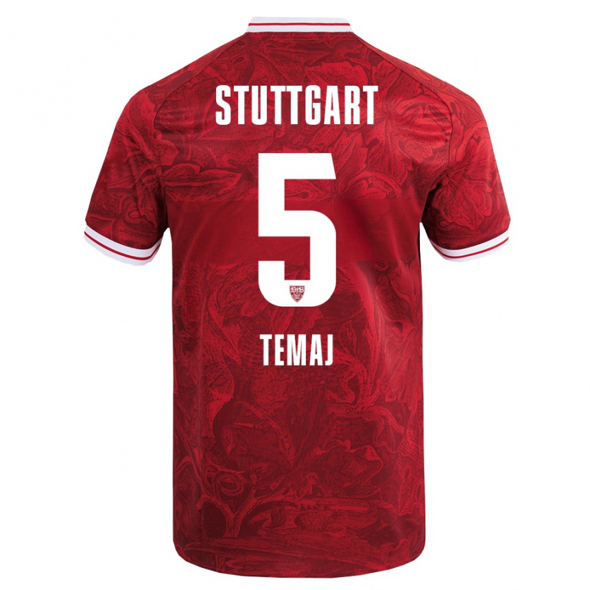 גברים כדורגל לאורטה טמאי #5 אדום שחור הרחק ג'רזי 2025/26