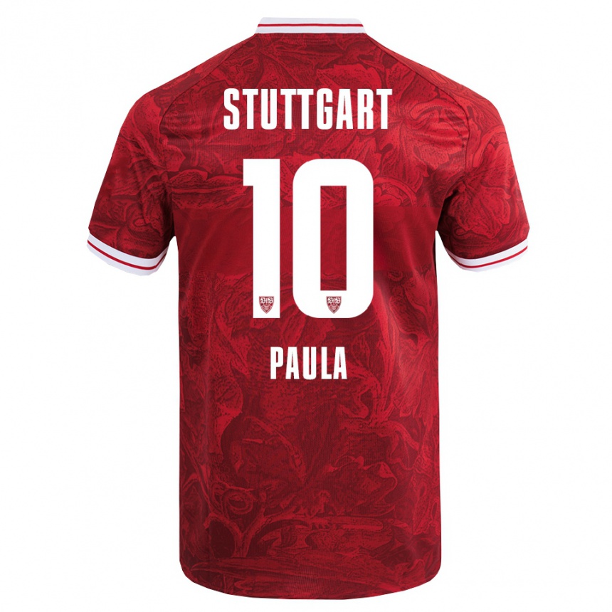 גברים כדורגל ראול קרלוס ואסקו קלדארוסקה פאולה #10 אדום שחור הרחק ג'רזי 2025/26