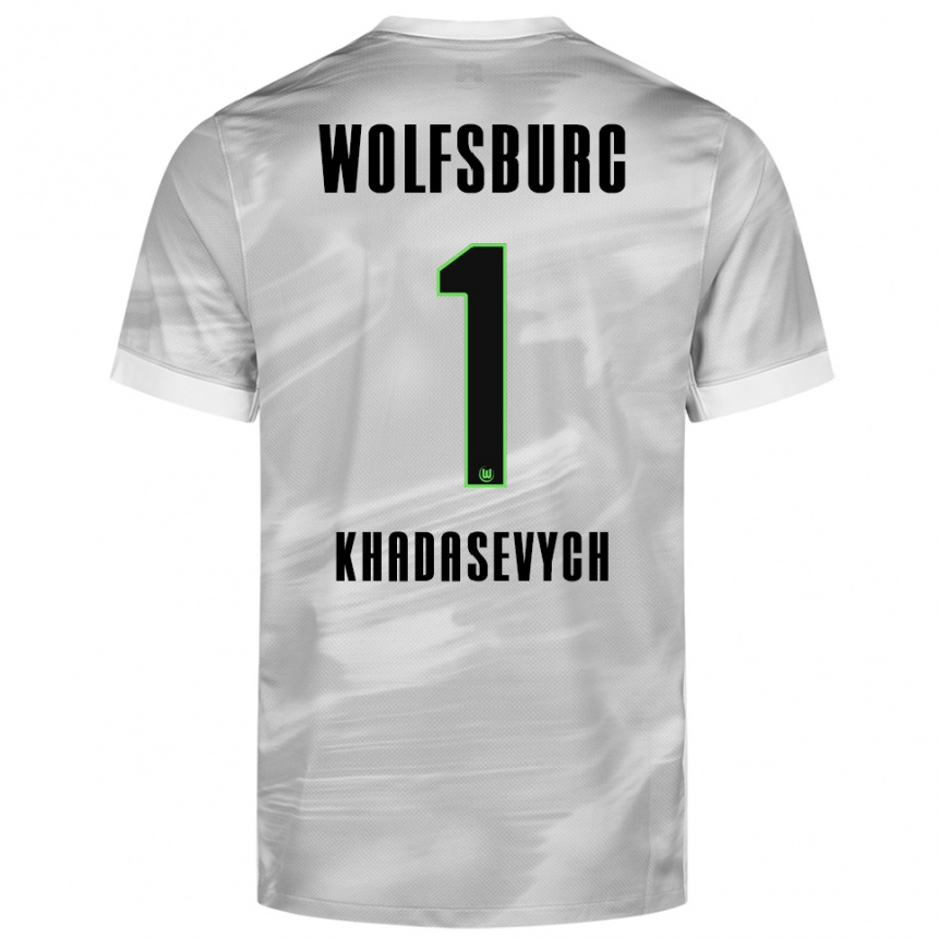 גברים כדורגל קירילו חדאסביץ' #1 אפור לבן הרחק ג'רזי 2025/26