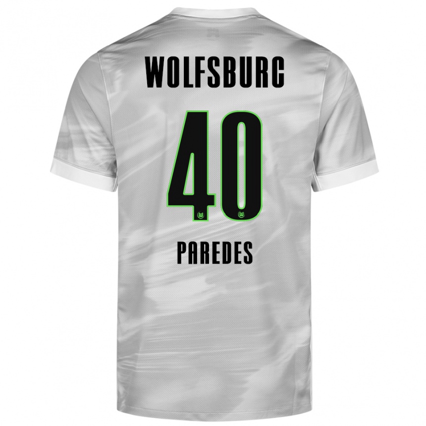 גברים כדורגל קווין פארדס #40 אפור לבן הרחק ג'רזי 2025/26