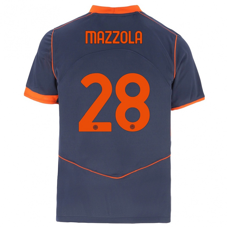 גברים כדורגל ג'וזפה מצולה #28 אפור כתום ג'רזי קיט שלישי 2025/26