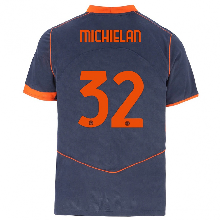 גברים כדורגל Mattia Michielan #32 אפור כתום ג'רזי קיט שלישי 2025/26