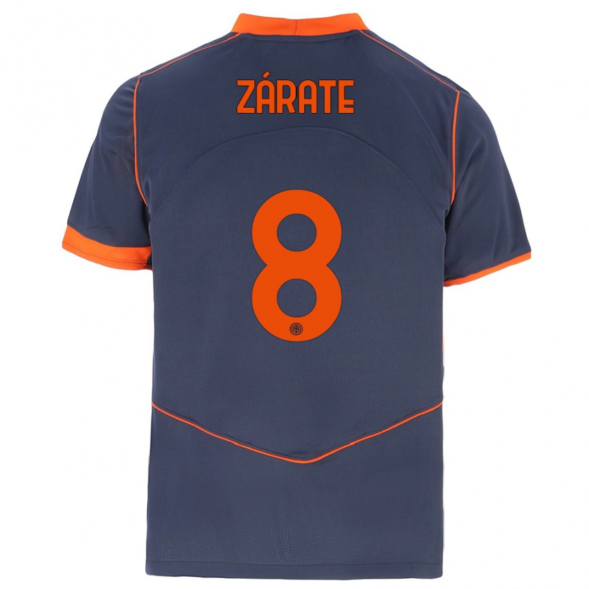 גברים כדורגל Dilan Zárate #8 אפור כתום ג'רזי קיט שלישי 2025/26