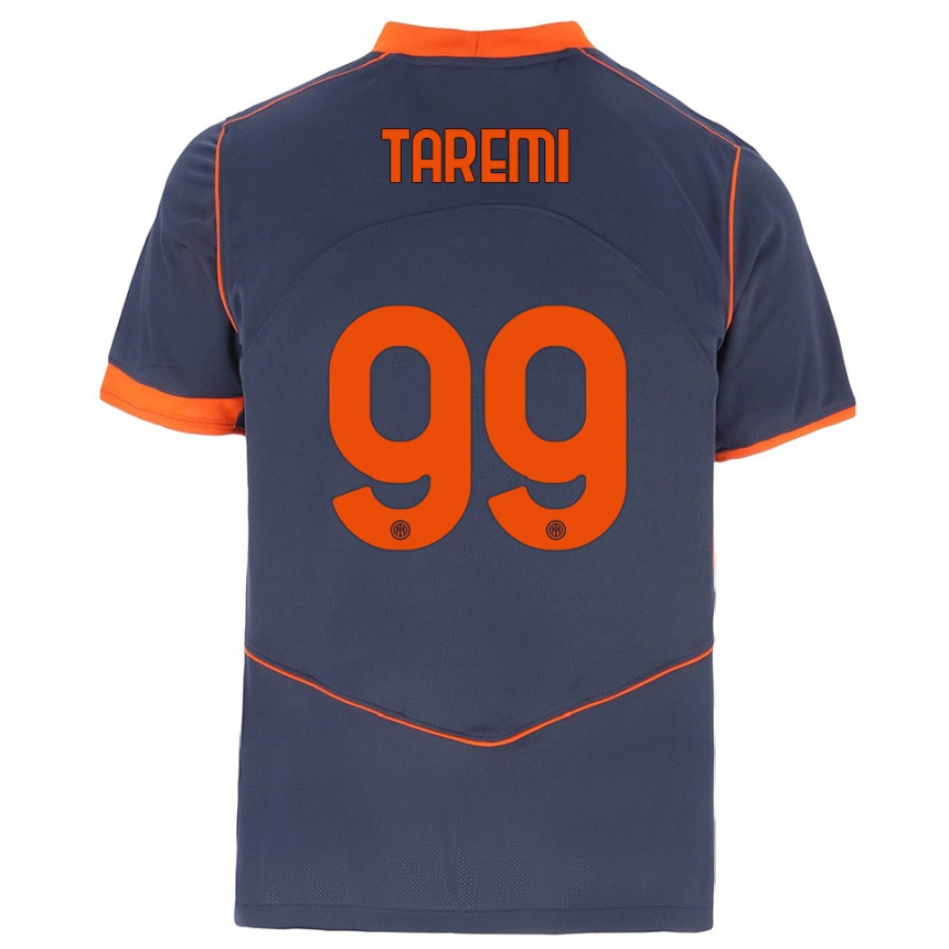 גברים כדורגל מהדי טרמי #99 אפור כתום ג'רזי קיט שלישי 2025/26