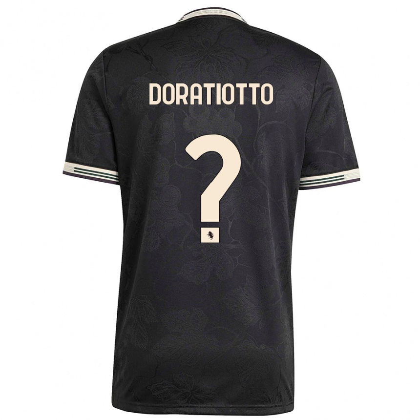 גברים כדורגל ג'וליו דוראטיוטו #0 שחור לבן ירוק ג'רזי קיט שלישי 2025/26