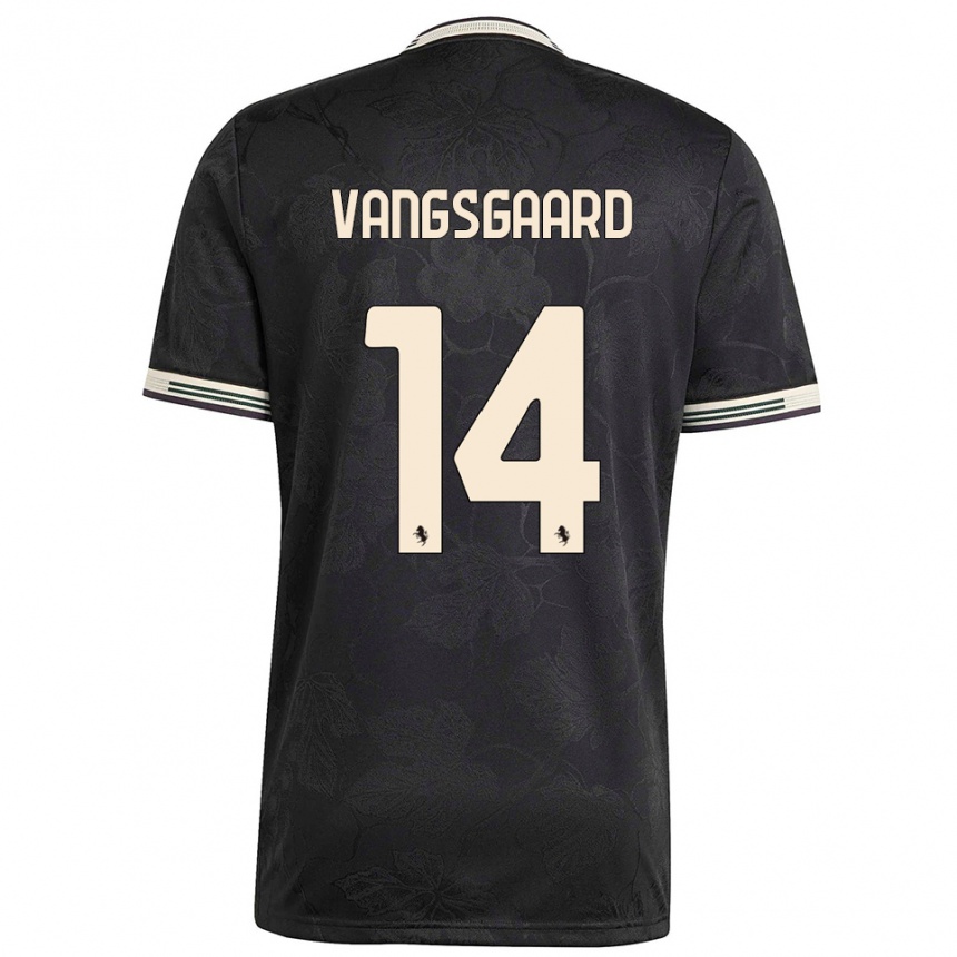 גברים כדורגל אמאלי ואנגסגארד #14 שחור לבן ירוק ג'רזי קיט שלישי 2025/26