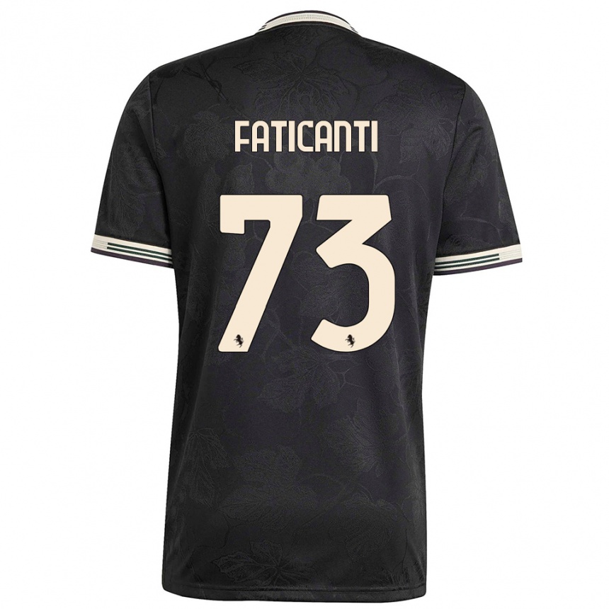 גברים כדורגל ג'אקומו פטיקנטי #73 שחור לבן ירוק ג'רזי קיט שלישי 2025/26