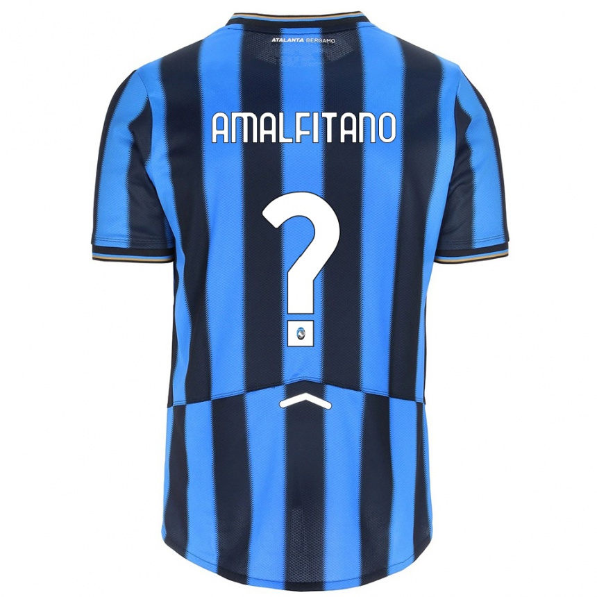 נשים כדורגל Nicolò Amalfitano #0 תכלת שחור ג'רזי ביתית 2025/26