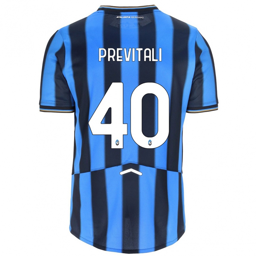 נשים כדורגל Cristian Previtali #40 תכלת שחור ג'רזי ביתית 2025/26