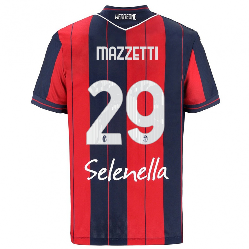 נשים כדורגל Gabriele Mazzetti #29 אדום נייבי ג'רזי ביתית 2025/26