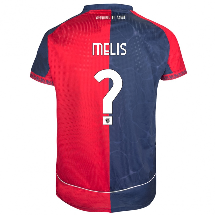 נשים כדורגל Gabriele Melis #0 אדום נייבי ג'רזי ביתית 2025/26