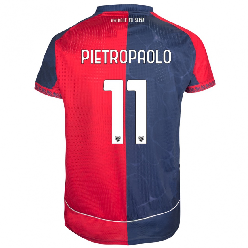 נשים כדורגל Mario Pietropaolo #11 אדום נייבי ג'רזי ביתית 2025/26