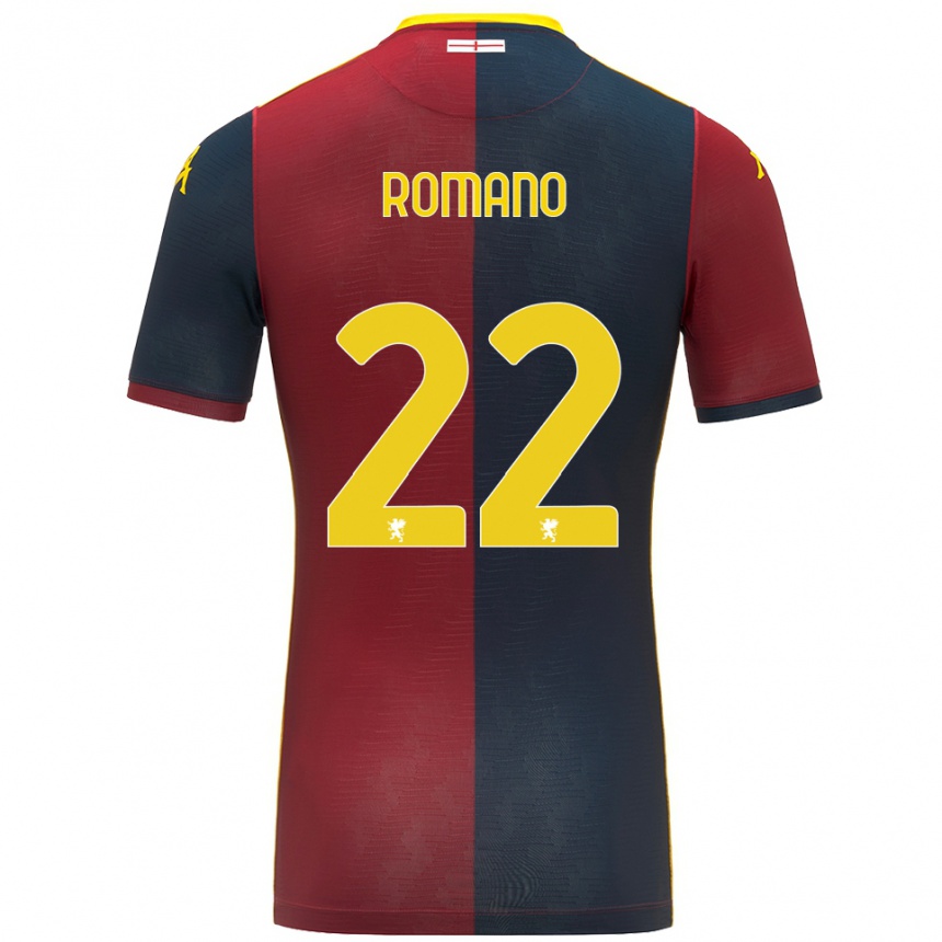 נשים כדורגל Andrew Romano #22 אדום כחול מלכותי ג'רזי ביתית 2025/26