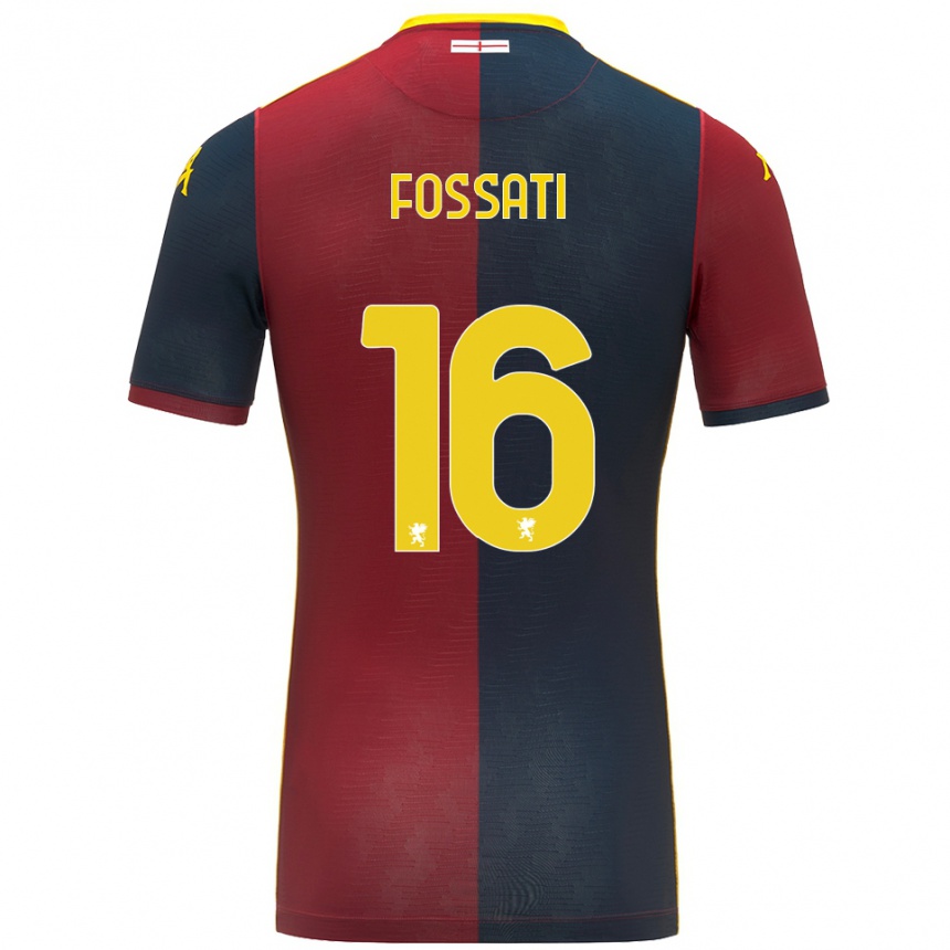 נשים כדורגל Daniel Fossati #16 אדום כחול מלכותי ג'רזי ביתית 2025/26