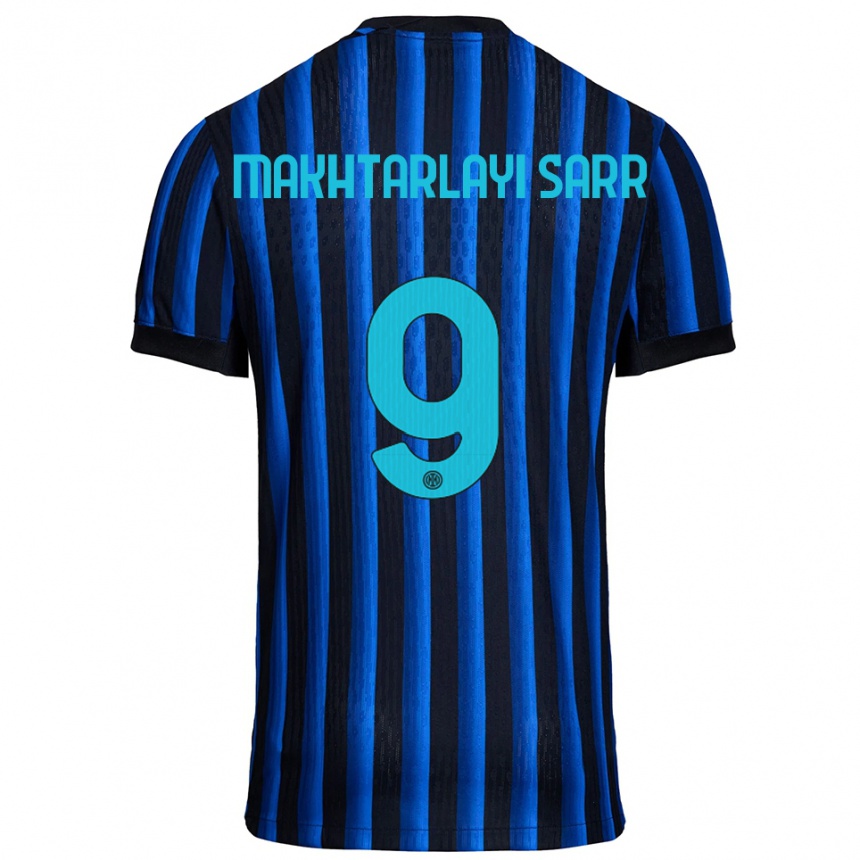 נשים כדורגל אמאדו סאר #9 שחור כחול ג'רזי ביתית 2025/26