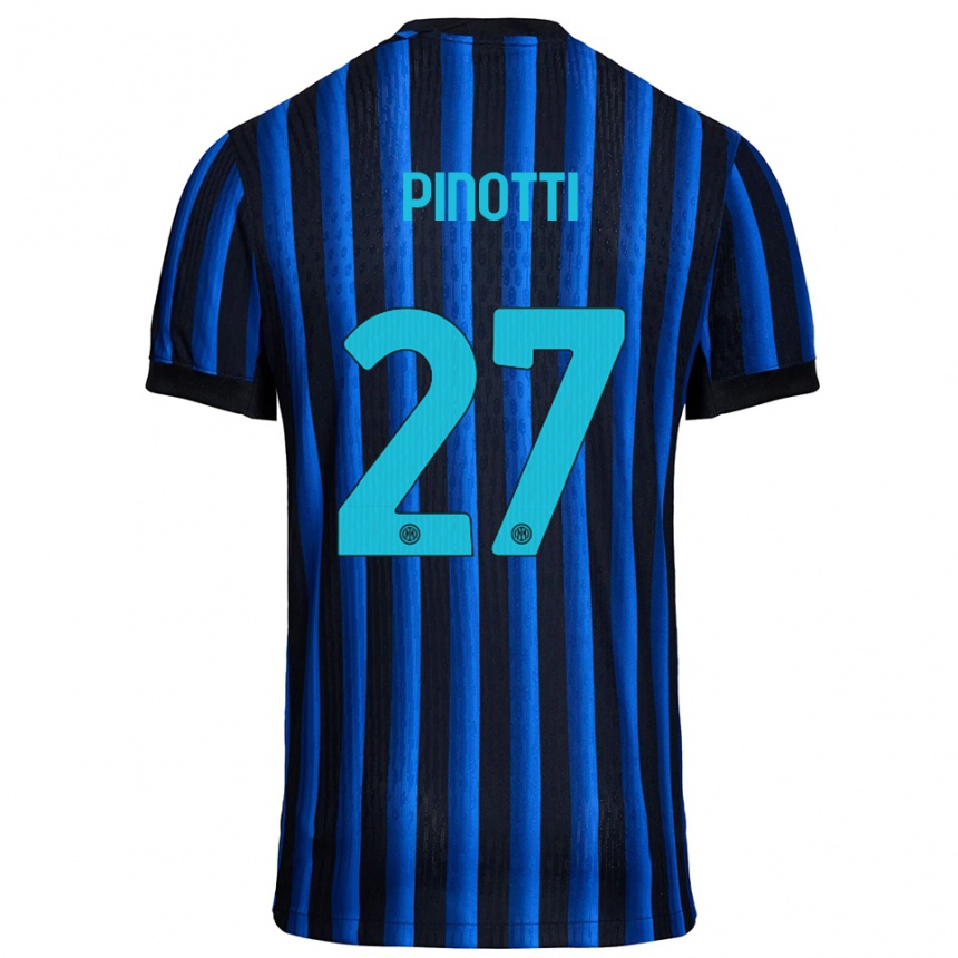 נשים כדורגל Manuel Pinotti #27 שחור כחול ג'רזי ביתית 2025/26