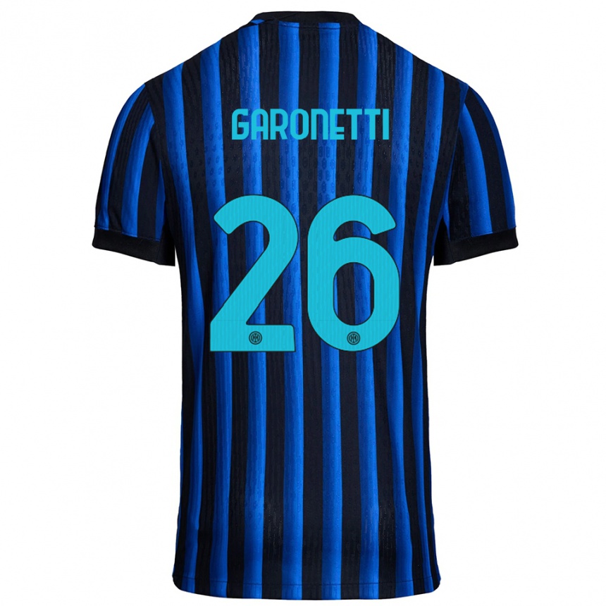 נשים כדורגל Gabriele Garonetti #26 שחור כחול ג'רזי ביתית 2025/26