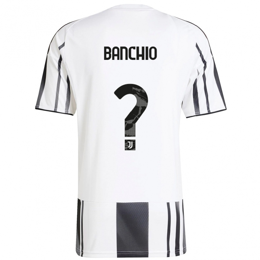 נשים כדורגל Gianluca Banchio #0 לבן שחור ג'רזי ביתית 2025/26