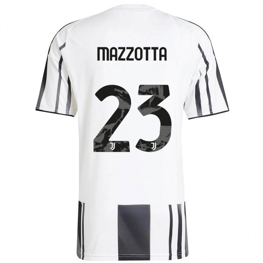 נשים כדורגל Raphael Mazzotta #23 לבן שחור ג'רזי ביתית 2025/26