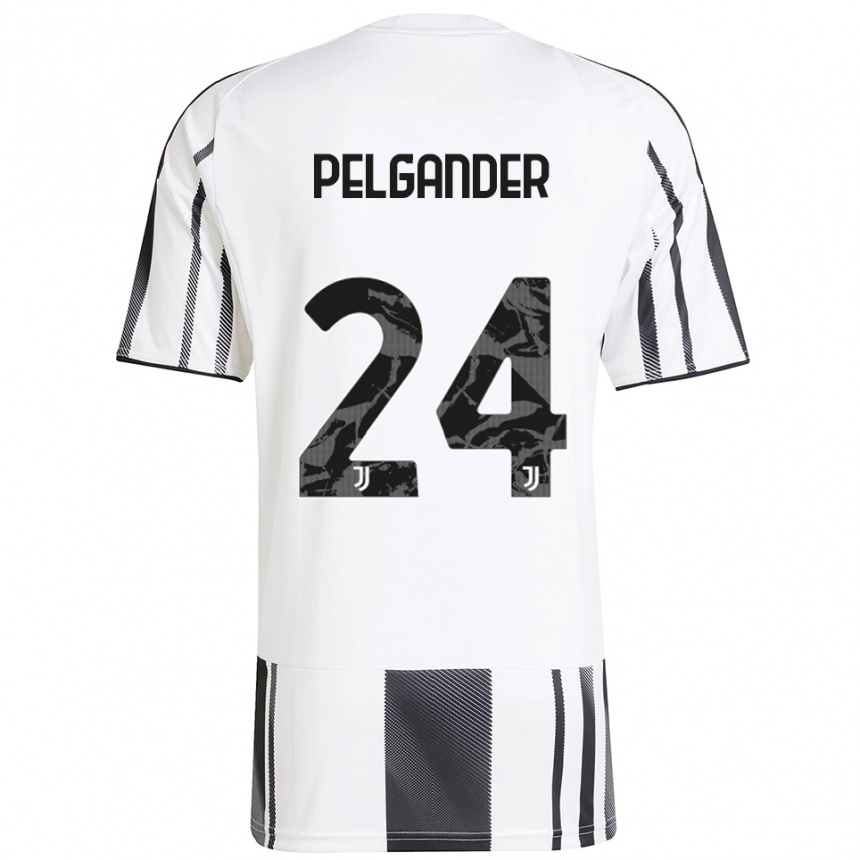 נשים כדורגל Elsa Pelgander #24 לבן שחור ג'רזי ביתית 2025/26